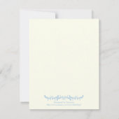 デービッド・ダマスクのブルー・スターバルミツワー・リプライ・カード 出欠カード (裏面)