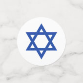 デービッド・ツリー・オブ・ライフのブルー・ホワイト・スター コンフェッティ (スモール正面)