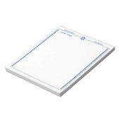 デービド・イスラエル縁ど国旗5.5 x 6インチの星 ノートパッド (回転)