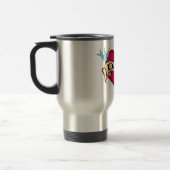 デーブ-カスタムなハートの入れ墨のTシャツ及びギフト トラベルマグ (左)