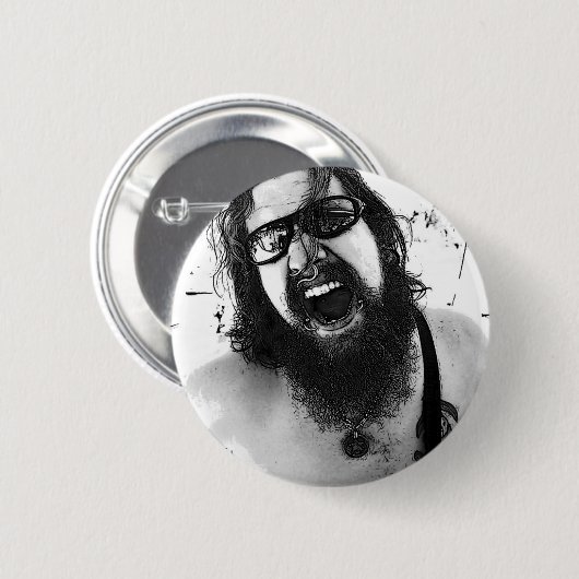 デーブ 缶バッジ (正面&裏面)