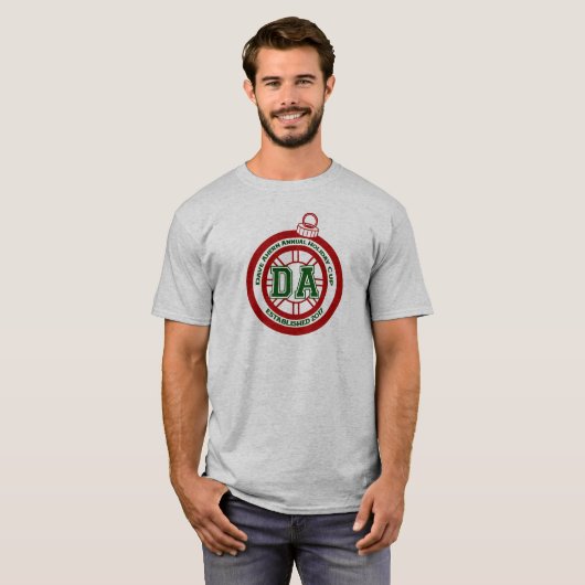 デーブAhernの祝祭日のコップのティーの灰色 Tシャツ (正面フル)