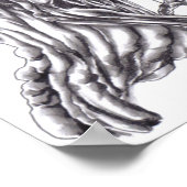 デーモンアートスケッチポスタープリント ポスター (角)