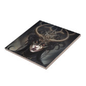 デーモンウーマンクイーンダークファンタジーアート タイル (側面)