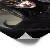 デーモンウーマンクイーンダークファンタジーアート ポスター (角)