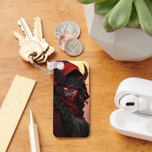 デーモンガールアニメ キーホルダー (デスク)