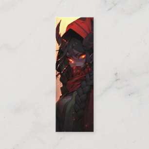 デーモンガールアニメ スキニー名刺