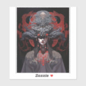 デーモンクイーンファンタジーアート シール (シート)