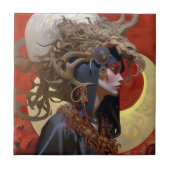 デーモンクイーンファンタジーアート タイル (正面)