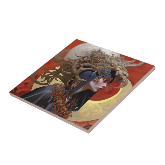 デーモンクイーンファンタジーアート タイル (側面)