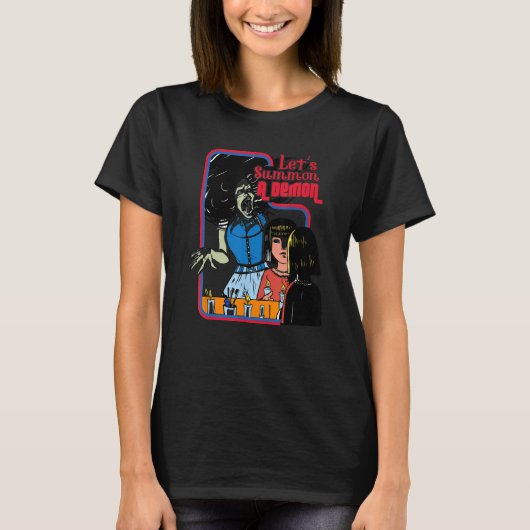 デーモンシャツゴシックサタングランジエモpを召喚 tシャツ (正面)