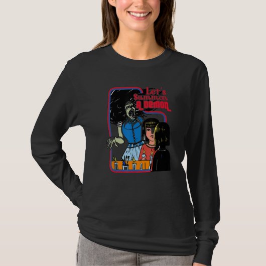 デーモンシャツゴシックサタングランジエモpを召喚 tシャツ (正面)