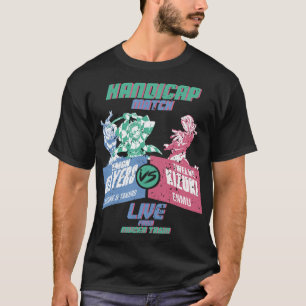 デーモンスレイヤーハンディキャップマッチ(白) (グランジスタイル) Tシャツ