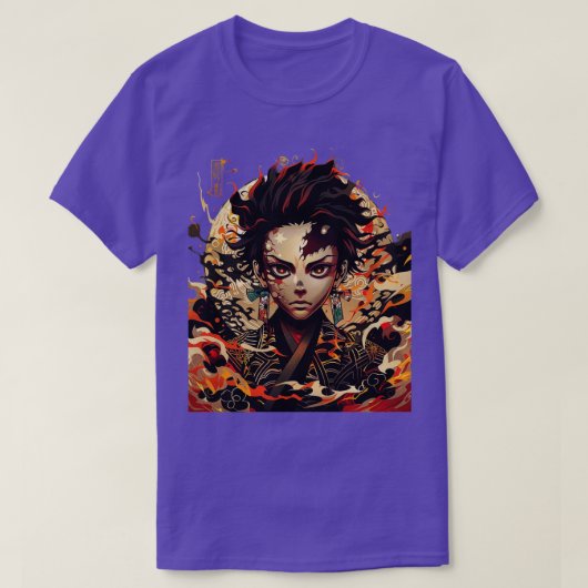 デーモンスレヤー魅惑的なキャラクター Tシャツ (デザイン正面)