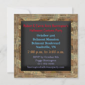 デーモ不気味ン・ハロウィーンが招待状に到着 招待状 (裏面)