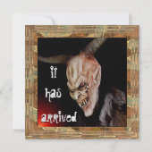 デーモ不気味ン・ハロウィーンが招待状に到着 招待状 (正面)