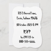 デーモ華美ン鏡 招待状 (裏面)