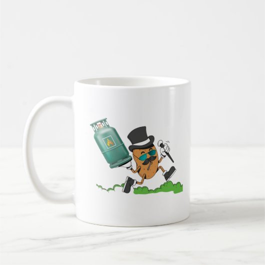 デールおもしろいプロパン コーヒーマグカップ (左)
