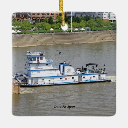 デールアーティグスクエアオーナメント セラミックオーナメント (正面)