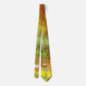 デールカラフルターキー顔感謝祭 ネクタイ (裏面)