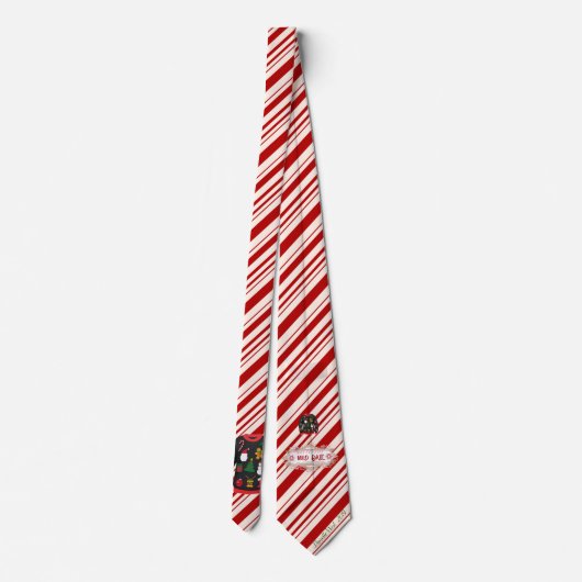 デールクリスマスコレクションセー赤と白ター ネクタイ (裏面)