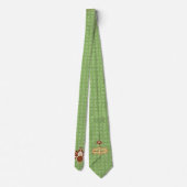 デールフットボールターキーグリーンサンクスギビング ネクタイ (裏面)