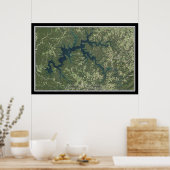 デールホローレイクケンタッキー州 – テネシー衛星 ポスター (キッチン)