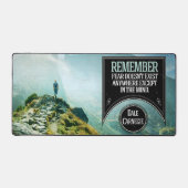 デール感動的カーネギー引用文「恐怖」 デスクマット (正面)