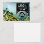 デール感動的カーネギー引用文「恐怖」 ノートカード (正面/裏面)