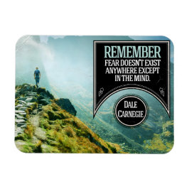 デール感動的カーネギー引用文"恐怖"フレキシブル マグネット