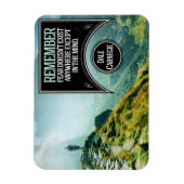 デール感動的カーネギー引用文"恐怖"フレキシブル マグネット (縦)