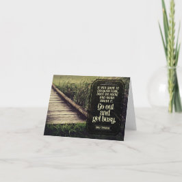 デール・カーネギー感動的引用文「取得忙し」 サンキューカード