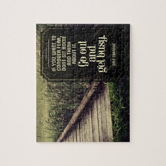 デール・カーネギー感動的引用文「取得忙し」 ジグソーパズル (縦)