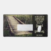 デール・カーネギー感動的引用文「取得忙し」 デスクマット (キーボード&マウス)