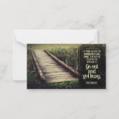 デール・カーネギー感動的引用文「取得忙し」 ノートカード (正面)