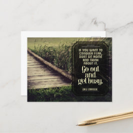 デール・カーネギー感動的引用文「取得忙し」 ポストカード