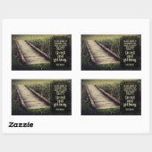 デール・カーネギー感動的引用文「取得忙し」 長方形シール (シート)