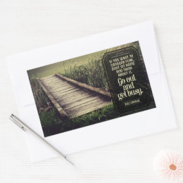 デール・カーネギー感動的引用文「取得忙し」 長方形シール