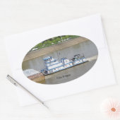 デールArtigueステッカー 楕円形シール (封筒)