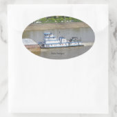 デールArtigueステッカー 楕円形シール (バッグ)