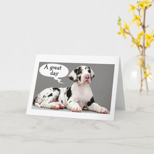 デーンは、「日」素晴らしハッピーバースデーを言う カード (黄色い花)