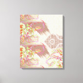 デ付きの洗練されたフローラ華美配置 キャンバスプリント (正面)