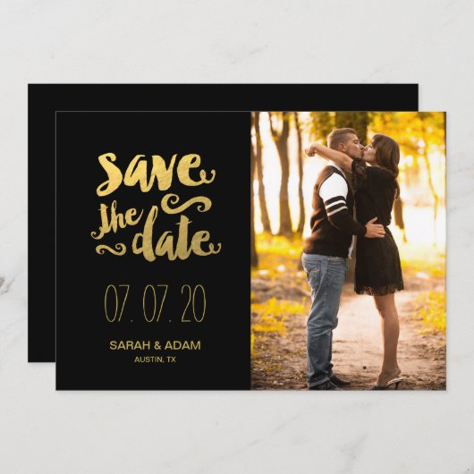 デ救ート|日付カードを保存する写真 セーブザデート (正面/裏面)