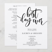デ最高のイエバー結婚式 プログラムファン プログラム (正面/裏面)