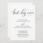 「デ最高のイエバー」結婚式招待状 招待状 (正面/裏面)