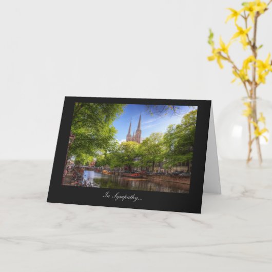 デ・クリジツベルグ・イエズス教会 – 悔やみや弔慰 カード (黄色い花)