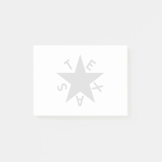 デ・ザバラ(テキサス州第一国旗) ポストイット (正面)