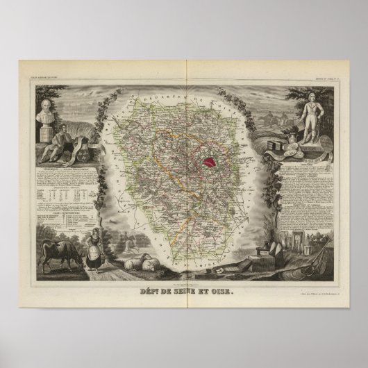 デ・セーヌ省・オイズ省 ポスター (正面)
