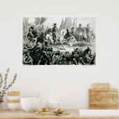 デ・ソトがミシシッピ川を発見 ポスター (キッチン)