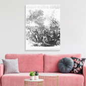 デ・ソトのフロリダへの上陸 キャンバスプリント (インサイチュ (リビング))
